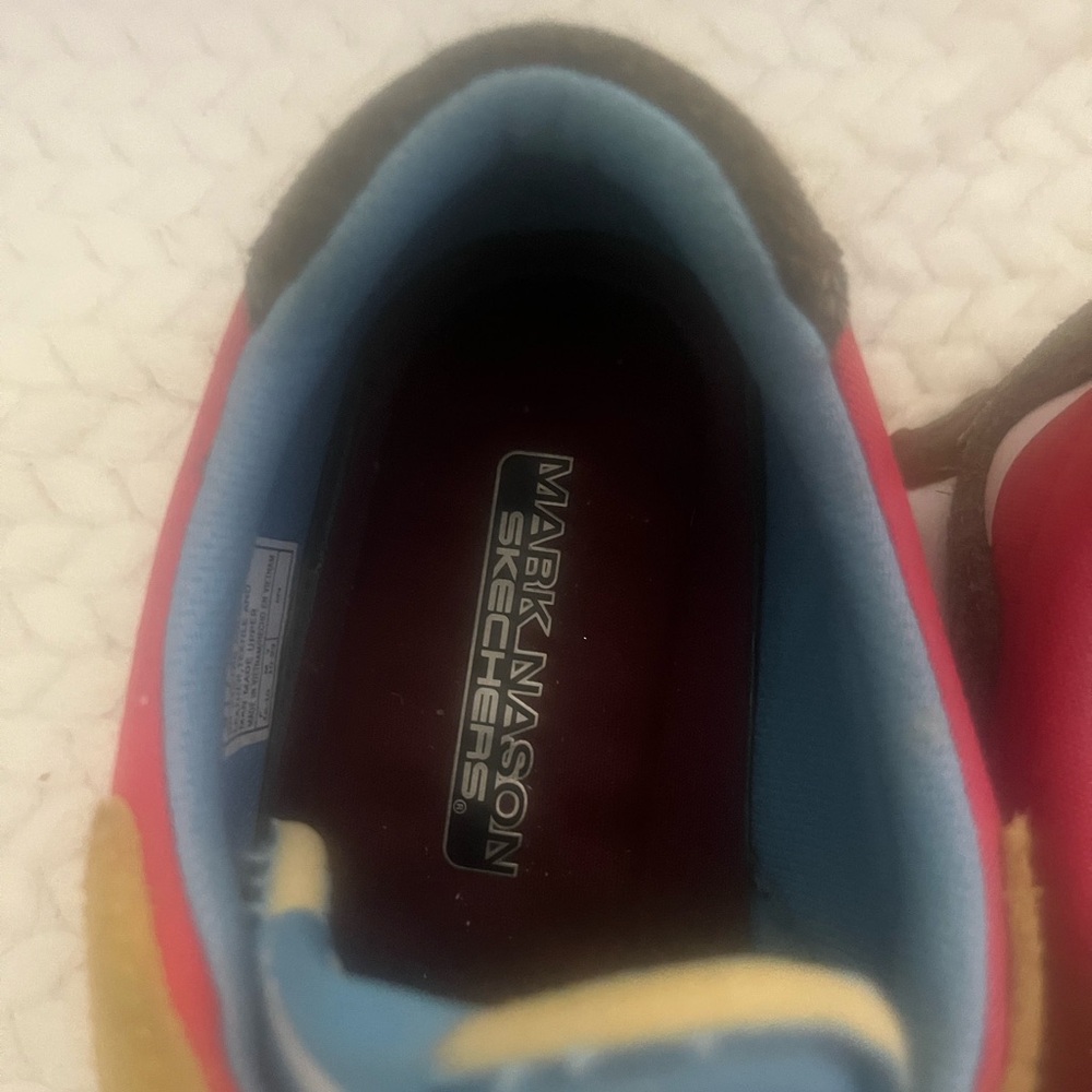 Vibrant Red and Gold Women's Athletic Shoes - Picture 12 of 13